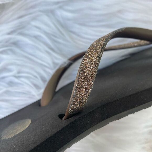 Reef Women's Cushion Stargazer Flip Flops Black Size 9 Casual Summer - Picture 6 of 7